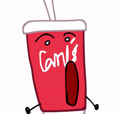 Red Cup With Straw Arms And Legs GIF