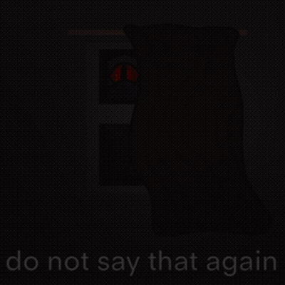 Red Curtain Do Not Say That Again GIF