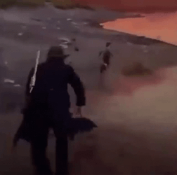 Red Dead Redemption 2 Arthur Chasing Kid GIF
