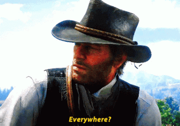 Red Dead Redemption  2 Arthur Morgan Everywhere GIF
