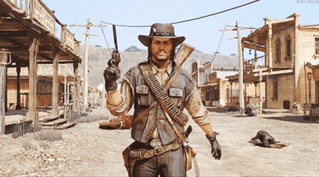 Red Dead Redemption 2 Arthur Walking With Gun GIF