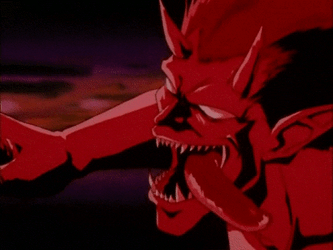 Red Demon Fighting Demon Slayer GIF