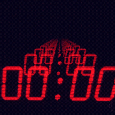 Red Digital Clock Displaying 7:07 GIF