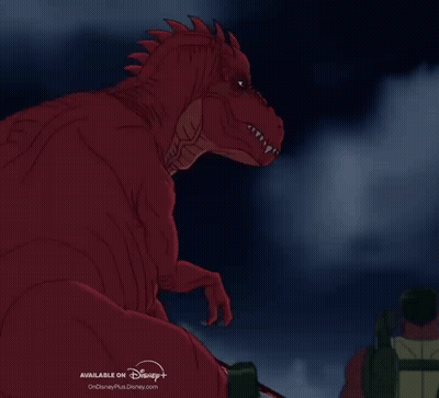 Red Dinosaur Cartoon On Disney Plus GIF