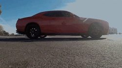 Red Dodge Disappearing GIF