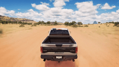 Red Dodge Ram Truck Parked In Garage GIF