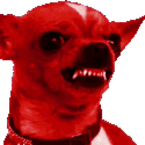 Red Dog Pixel Art Sticker