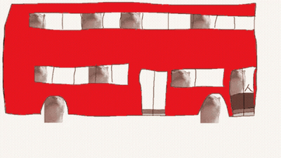 Red Double Decker Bus GIF