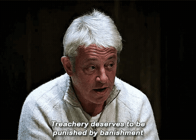 Red Double Decker Bus With Railway Children Ad GIF