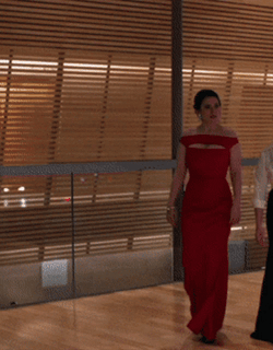 Red Dress Hayley Atwell Catwalk GIF