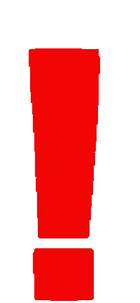 Red Exclamation Point Sticker