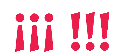 Red Exclamation Point With Ii Sticker