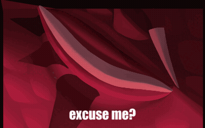 Red Eye Saying Excuse Me GIF