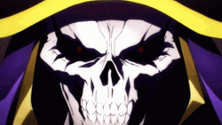 Red Eyed Skull Demon Anime GIF