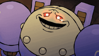Red Eyed Smiley Cartoon Character GIF