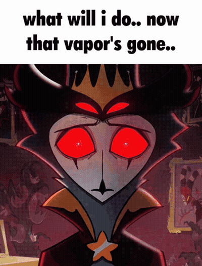 Red Eyes Cartoon What Will I Do Now That Vapors Gone GIF