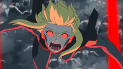 Red Eyes Supergirl My Adventures With Superman GIF