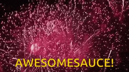 Red Fireworks Awesome Sauce GIF