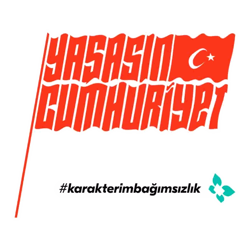 Red Flag Hasancumhuriyet Sticker