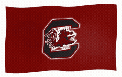 Red Flag With Black C And Rooster GIF