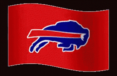 Red Flag With Buffalo Bills Logo GIF