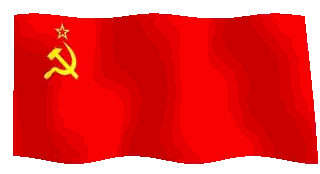 Red Flag With Hammer Sickle And Star Sticker