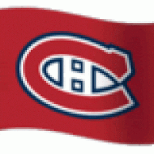 Red Flag With White And Blue Circle Letter C GIF