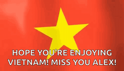 Red Flag With Yellow Star Hope You Re Enjoying Vietnam GIF