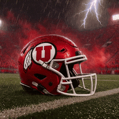 Red Football Helmet With U GIF