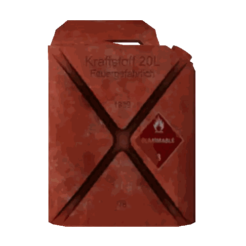 Red Fuel Container Kraftstoff 20L Sticker