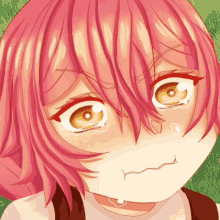 Red Hair Anime Girl Crying