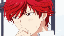 Red Hair Anime Mikoto Mikoshiba Monthly Girls' Nozaki GIF