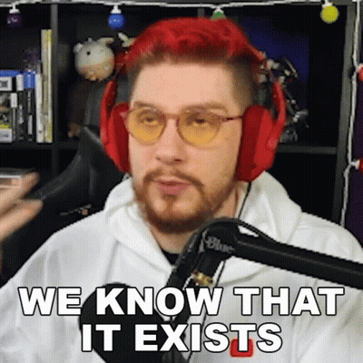 Red Hair Beard Man With Headphones Sunglasses Says We Know That It Exists GIF