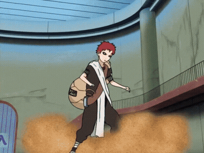 Red Hair Cartoon Character With Naruto Bag GIF