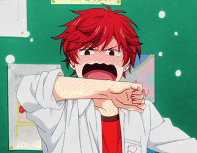 Red Hair Cartoon Character With R On Shirt GIF