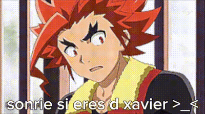 Red Hair Cartoon Saying Sonrie Si Eres D Xavier GIF