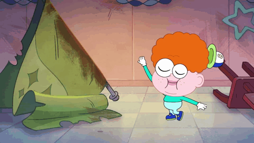 Red Hair Character With Hat Saying 88 GIF