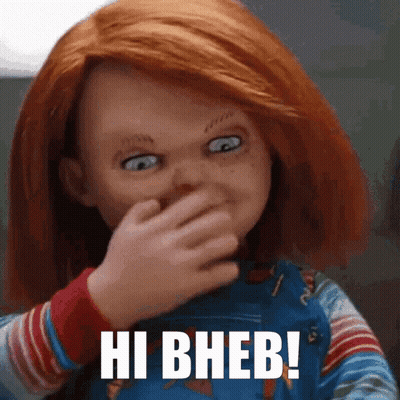 Red Hair Doll Covering Mouth Hi Bheb GIF