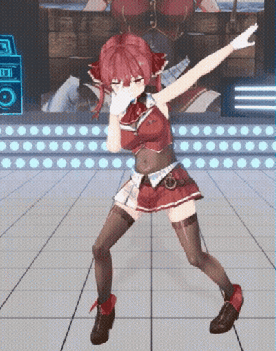 Red Hair Girl Dancing On Stage GIF