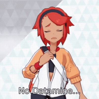 Red Hair Girl Holding Bag Saying No Datamine GIF