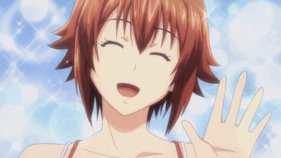 Red Hair Girl Smiling And Waving GIF
