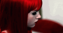 Red Hair India Eisley Looking Up GIF