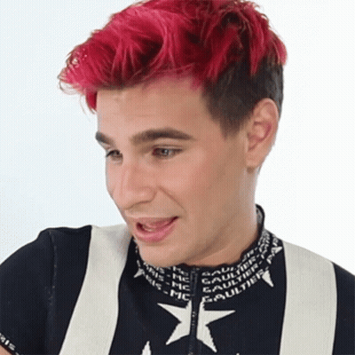 Red Hair Man In Black And White Star Sweater GIF