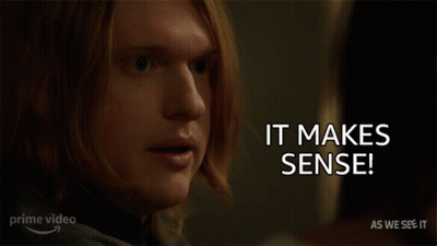 Red Hair Man Saying It Makes Sense Prime Video Ad GIF