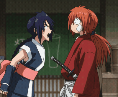 Red Hair Purple Eyes Close Up GIF