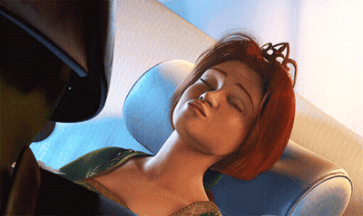 Red Hair Queen Sleeping GIF