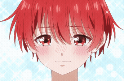Red Haired Anime Character Close Up GIF