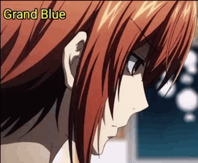 Red Haired Anime Character Grand Blue GIF