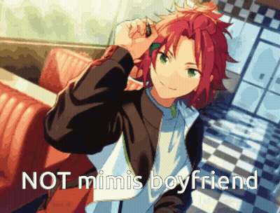Red Haired Anime Character Not Mimis Boyfriend GIF