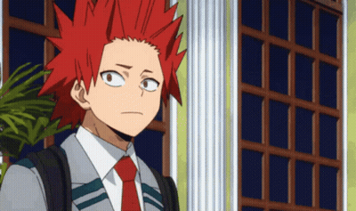 Red Haired Anime Character With Backpack GIF